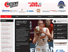 Tablet Screenshot of batouwebasketball.nl